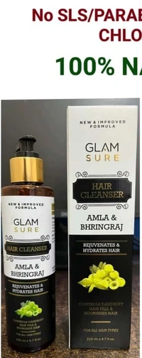 Glam Sure Glamsure Amla & Bhringraj Hair Cleanser for Rejuvenates &  Hydrates Hair 200ml - 200ml