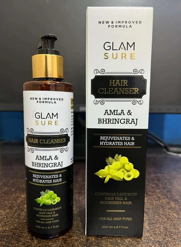 Glam Sure Glamsure Amla & Bhringraj Hair Cleanser for Rejuvenates &  Hydrates Hair 200ml - 200ml
