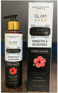 Glam Sure Glamsure Habiscus & Aloevera Hair Cleanser for Hairfall Controll 200ml - 200ml