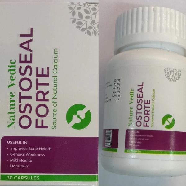 Nature Vedic Ostoseal Forte Source of Natural Calcium 30 Capsule - 30 Capsule