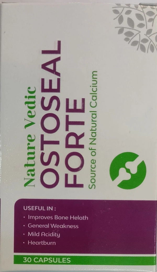 Nature Vedic Ostoseal Forte Source of Natural Calcium 30 Capsule - 30 Capsule