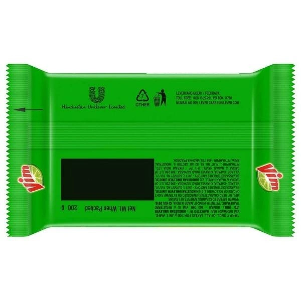 Vim Lemon Dishwash Bar 200 g (Pack of 3)