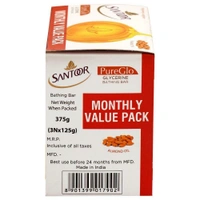 Santoor Glycerin Soap 125 g (Pack of 3)
