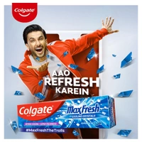 Colgate Max Fresh Peppermint Ice Blue Gel Toothpaste 150 g