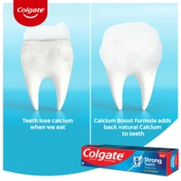 Colgate Strong Teeth Dental Cream Toothpaste with Toothbrush (200 g + 100 g)