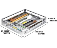 Pipe Kitchen Basket - steel, 17x20x4"cutlery6"plete 8" thali 4" plane 6" plane 8" plane