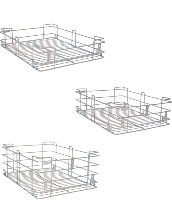 Wire Kitchen Basket - steel, 17x20x4"plane 6"plane 8" plane