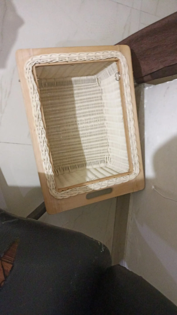 Wicker Kitchen Basket - wooden, 450x500x200mm with chanal