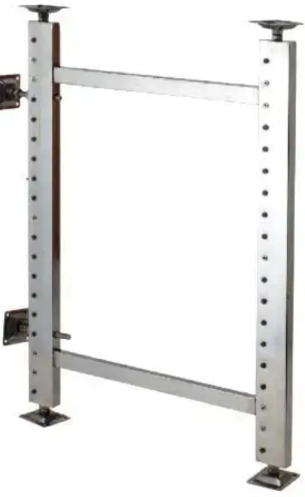 H- Poll Steel - steel, 22x27" adjust 30" height