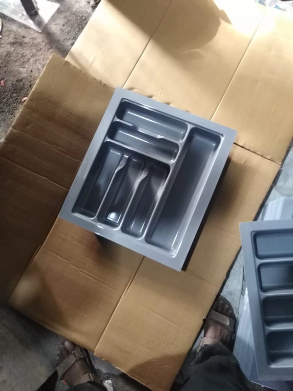 Pvc Cutlery Tray - gray, 700 mm850per pc  minimum Quantity 10pc