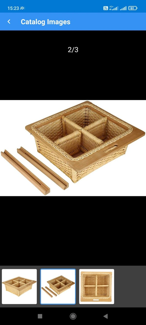 Wicker Kitchen Cabinet - wooden, 22x20x8" inches