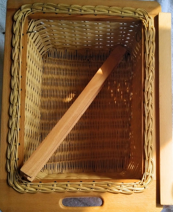 H M Decor Wicker Kitchen Basket - Nature Wooden, 620x500x100&150&200mm
