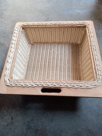 H M Decor Wicker Basket - Nature Wooden, 520x500x100&150&200mm