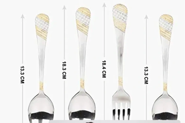 H M Decor Steel Cutlery Set - Steel, 6x2x2