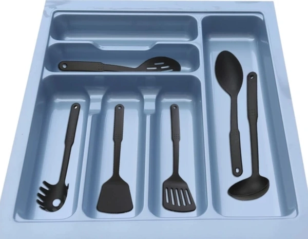 Hm Decor Pvc Cutlery Tray - Gray, All Size