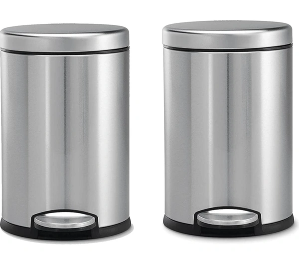 H M Decor Padstal Dustbin - Steel, 7x10x
