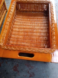 Hm Decor Wicker Cane Basket Original Coconut  - Coconut, 420x500