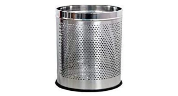 H M Decor Steel Dustbin - Steel, 10x12"