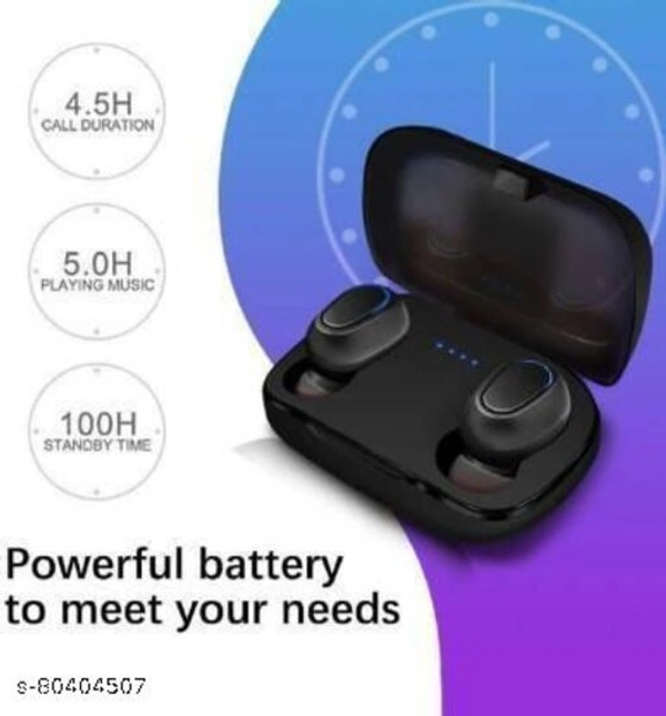 METSTYLE- L21 Truly Wireless Earbuds/air-pod/ buds5.0 Bluetooth Headset Bluetooth Headset (Black, True Wireless)