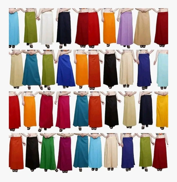 Vimal   Premium Cotton Saree Petticoat for Women Pack Of 3 