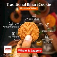 Velinos Traditional Bihari Thekua – 250gm | Jaggery Wheat Snack - Pack Of 1