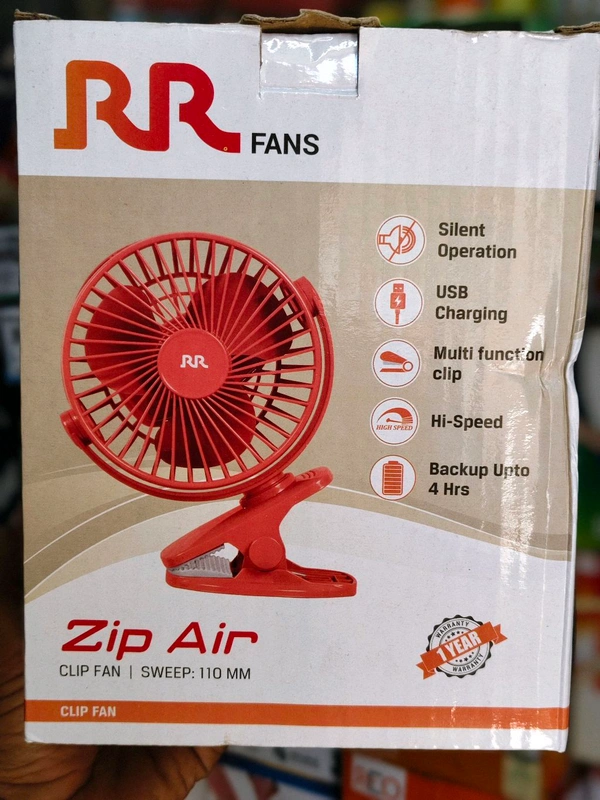 R R Rechargeable Mini Fan - Black