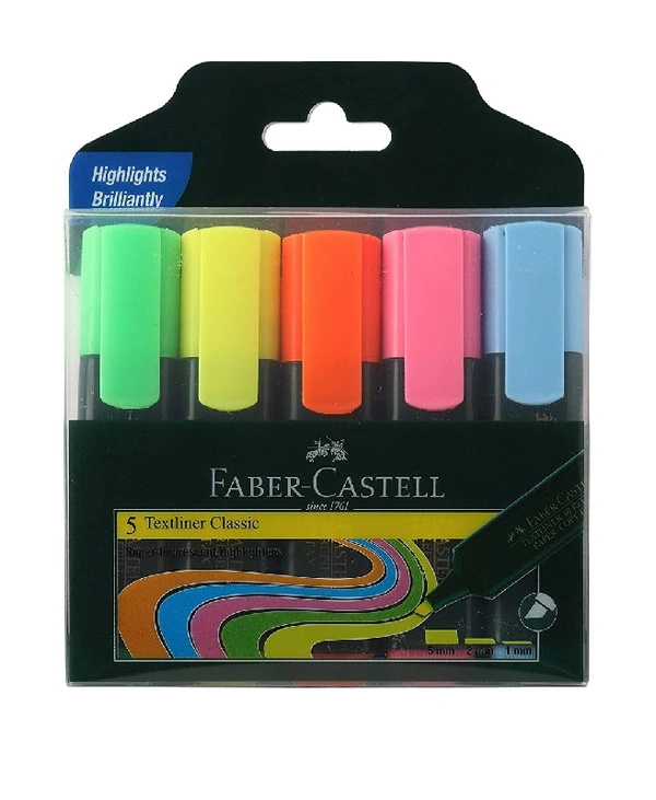 FABER-CASTELL HIGHLIGHTER MULTI COLOUR