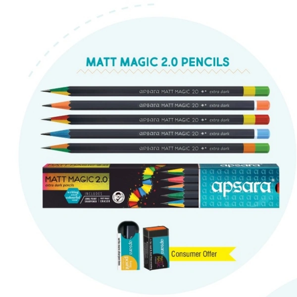 APSARA MATT MAGGIC 2.0 EXTRA DARK PENCIL 