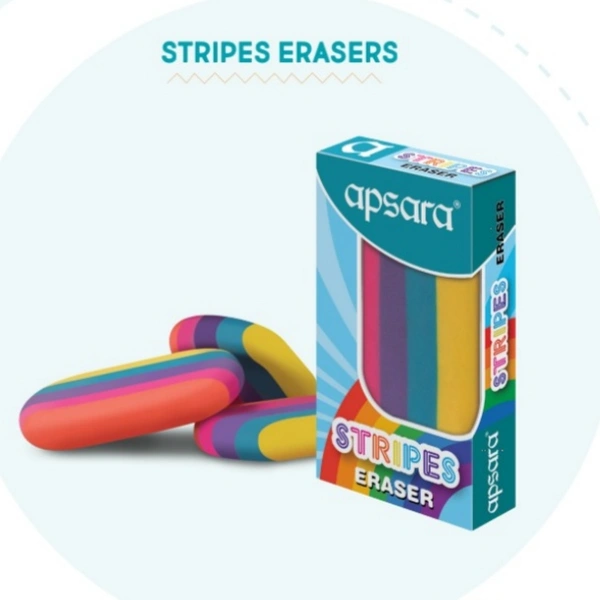 APSARA STRIPES ERASER COLOURFUL