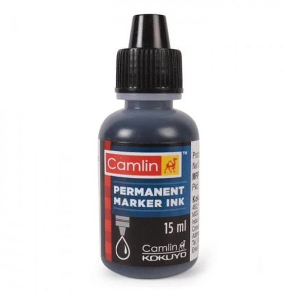 CAMLIN PERMANENT MARKER INK 15 ML BLACK