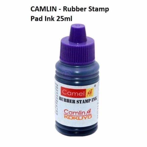 CAMLIN RUBBER STAMP PAD INK 25Ml VOILET BLUE