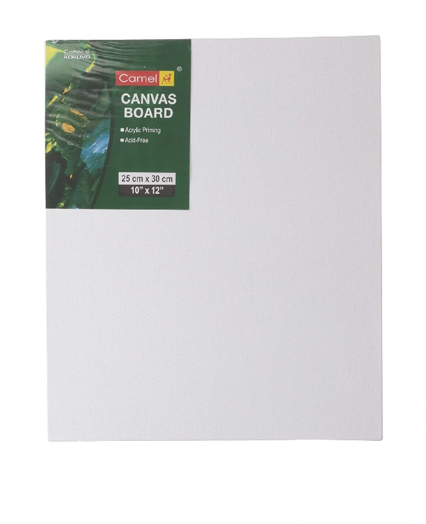 CAMEL CANVAS BOARD 10 X 12 ( 25CM X 30CM ) WHITE