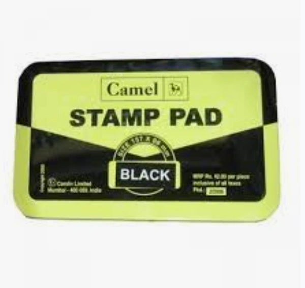 CAMLIN STAMP PAD BLACK MEDIUM