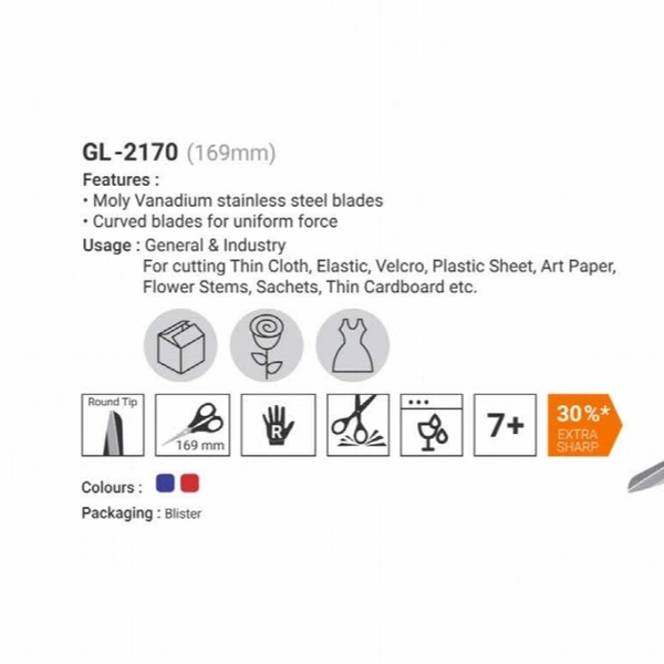 KANGARO MUNIX SCISSOR GL-2170 (169MM)