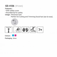 KANGARO MUNIX SCISSOR GS-4136 (91MM)
