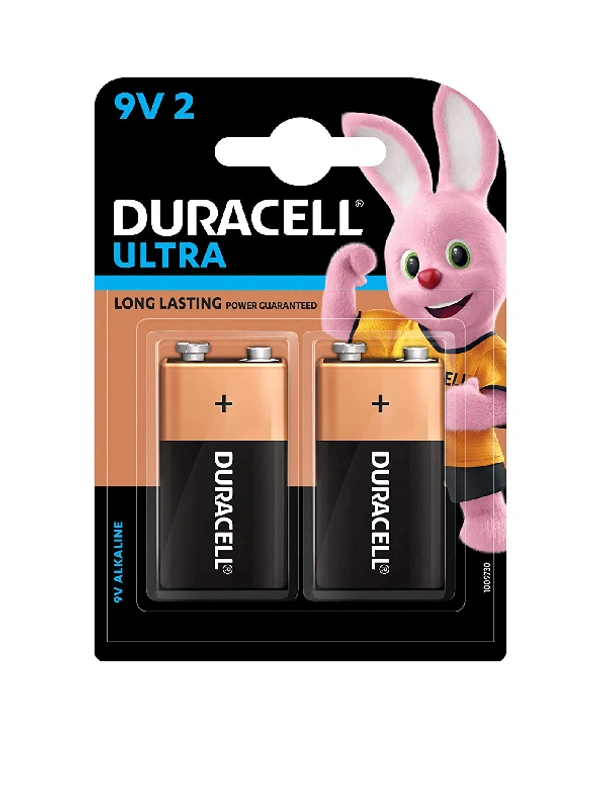 DURACELL 9V-SIZE ULTRA ALKALINE BATTERIES