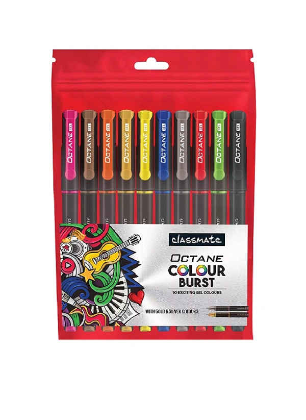 CLASSMATE OCTANE COLOUR BURST GEL PEN BLUE