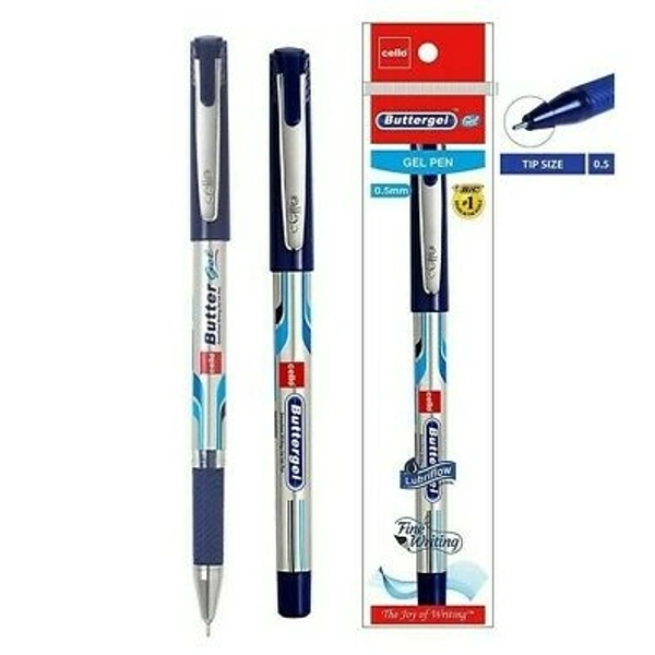 CELLO BUTTER GEL PEN BLUE 