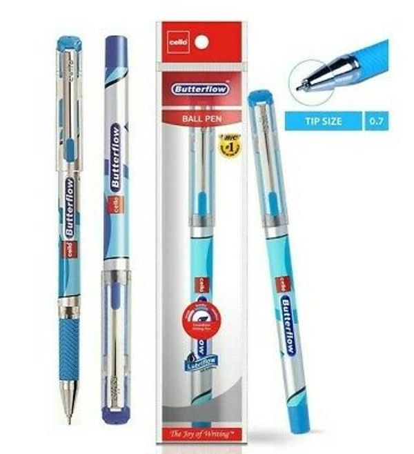 CELLO BUTTER BALL PEN BLUE 