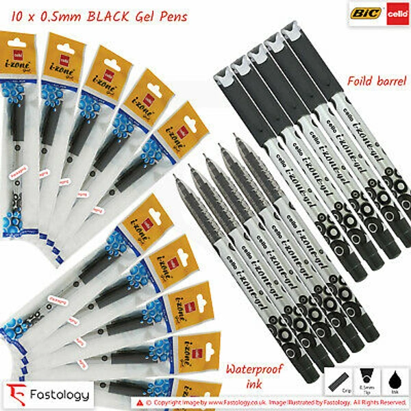 CELLO I-ZONE GEL BLACK - 10 PCS