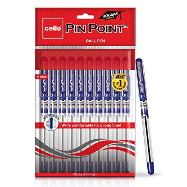 CELLO PIN POINT BALL PEN BLUE - PER PCS