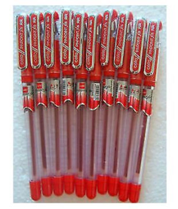 CELLO PINPOINT XS BALL PEN RED - 10 PCS
