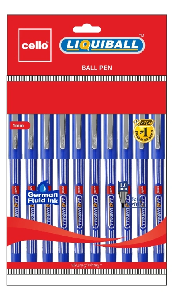 CELLO LIQUEDBALL PEN BLUE - PER PCS
