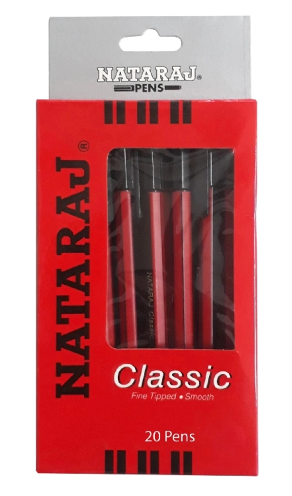 NATRAJ CLASSIC BALL PEN BLUE - 20 PCS