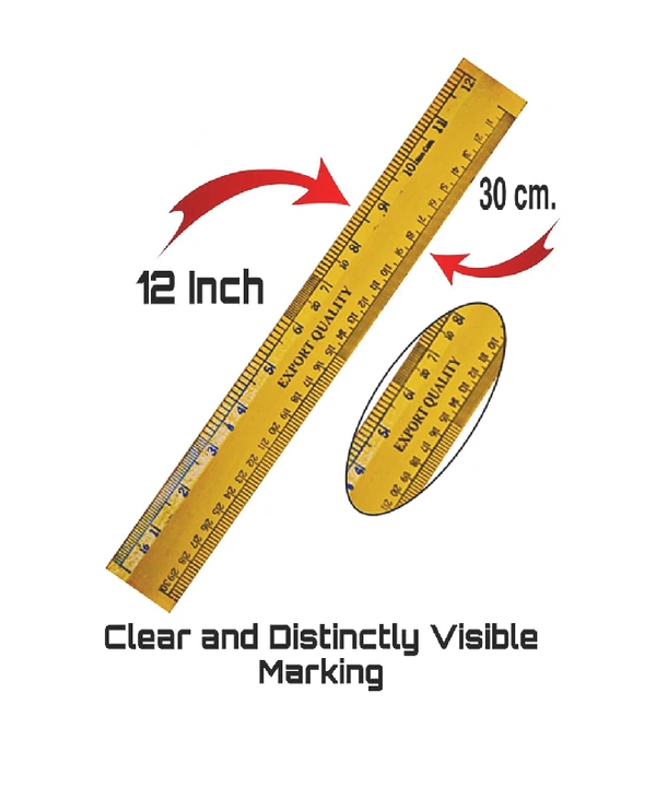 WOODEN SCALE 12 INCH 30CM