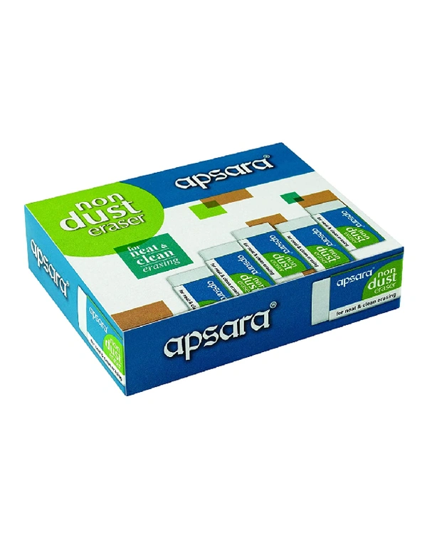 APSARA NON DUST ERASER SMALL - 20 PCS