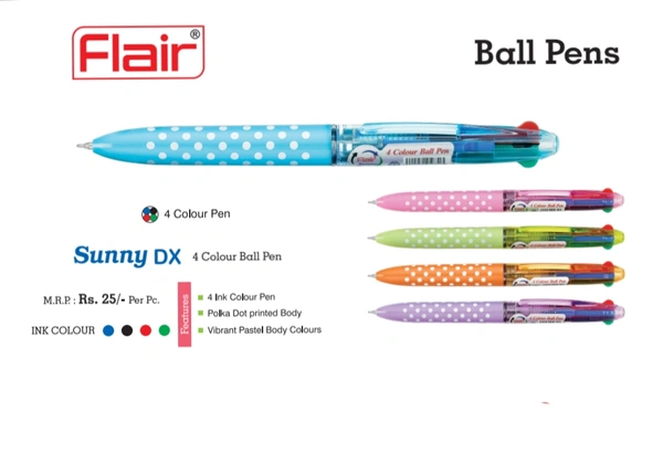 FLAIR SUNNY DX 4IN1 COLOUR PEN