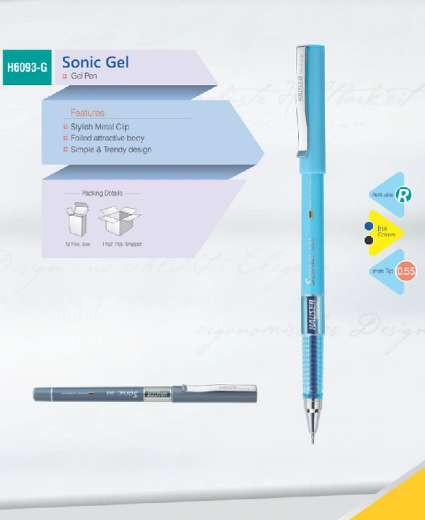 HAUSER SONIC GEL PEN - PER PCS