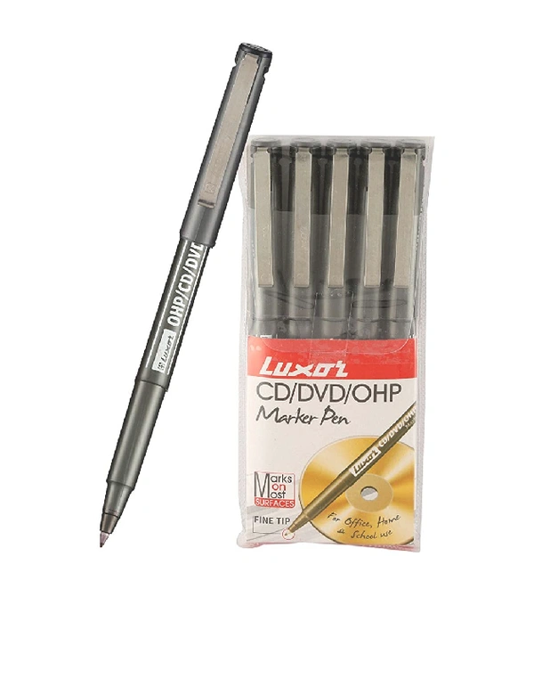 LUXAR CD DVD MARKER FINE TIP BLACK