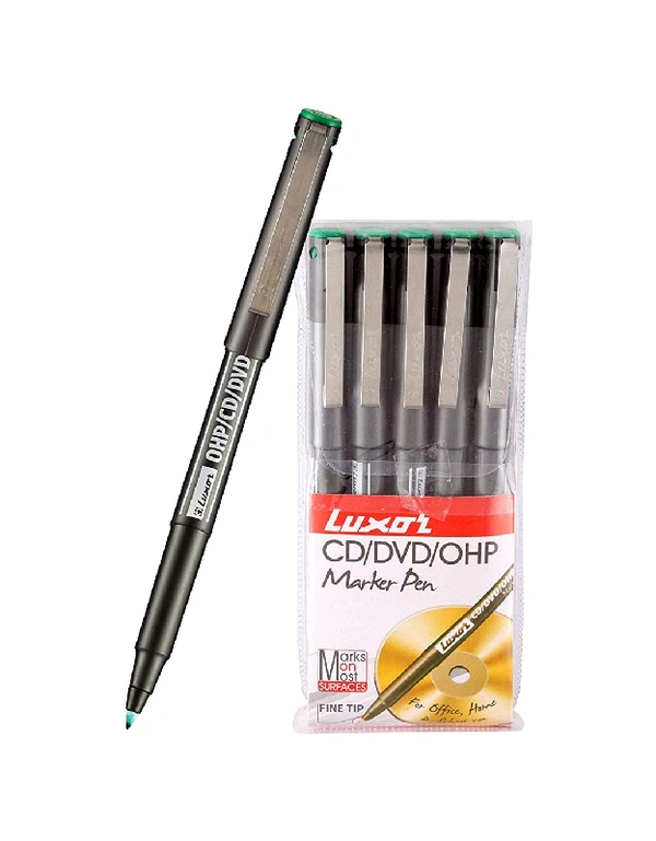 LUXAR CD DVD MARKER FINE TIP GREEN